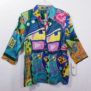 Ralph Lauren Abstract Cotton Shirt - Size S - NWT